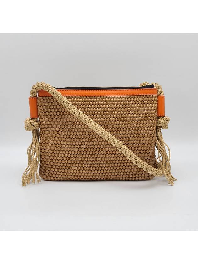 Fake Rattan Shoulder Bag Brown - MARNI - BALAAN 5