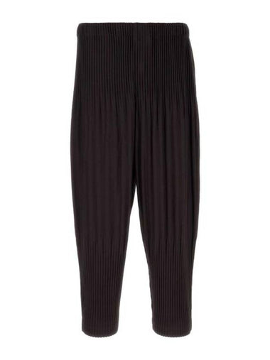 Color Palette Pleats Straight Pants Plum Violet - ISSEY MIYAKE - BALAAN 1