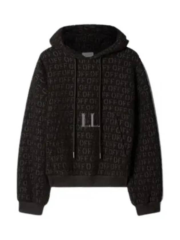 Logo Boucle Hoodie Black - OFF WHITE - BALAAN 2