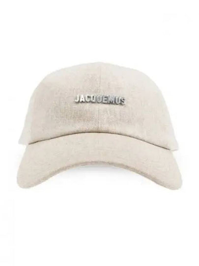 Logo Ball Cap Light Grey - JACQUEMUS - BALAAN 2