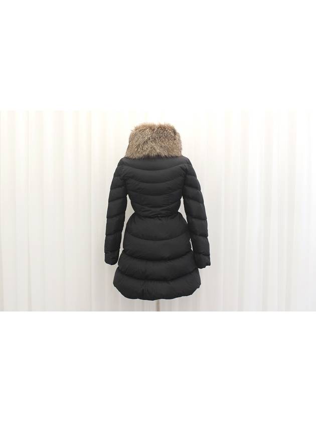 Myrielon fur women s long padding black size 00 - MONCLER - BALAAN 4