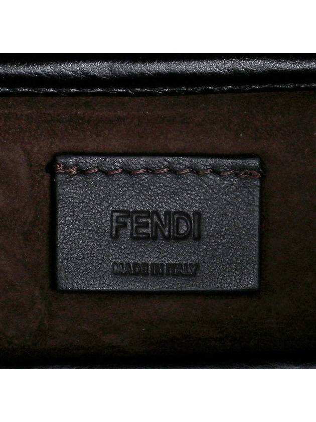 Simply Mini Leather Shoulder Bag Black - FENDI - BALAAN 11