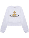 Logo Print Cotton Sweatshirt White - VIVIENNE WESTWOOD - BALAAN 11