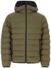 Arroux Short Down Jacket Olive Green - MONCLER - BALAAN 1