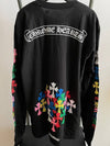 Cemetery Cross Long Sleeve T-Shirt Black - CHROME HEARTS - BALAAN 2