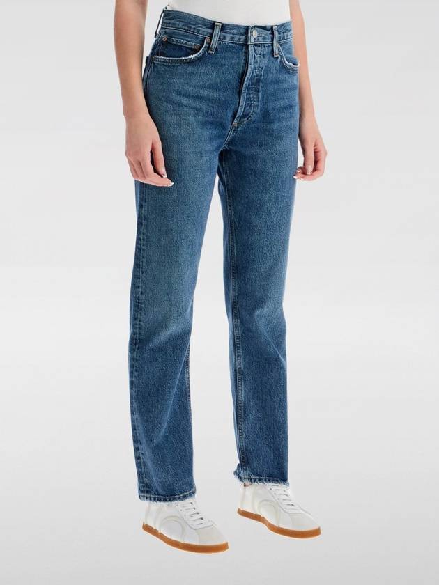 Boyfriend High-Waist Denim Straight Jeans Blue - AGOLDE - BALAAN 2