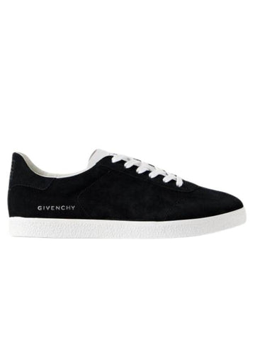 Town Suede Low Top Sneakers Black - GIVENCHY - BALAAN 1