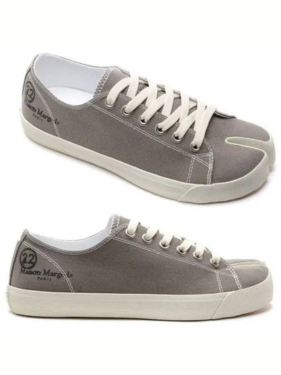 Tabi Canvas Low Top Sneakers Dust Grey - MAISON MARGIELA - BALAAN 2