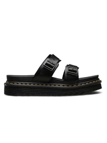 Miles Buckle Brando Leather Sandals Black - DR. MARTENS - BALAAN 1