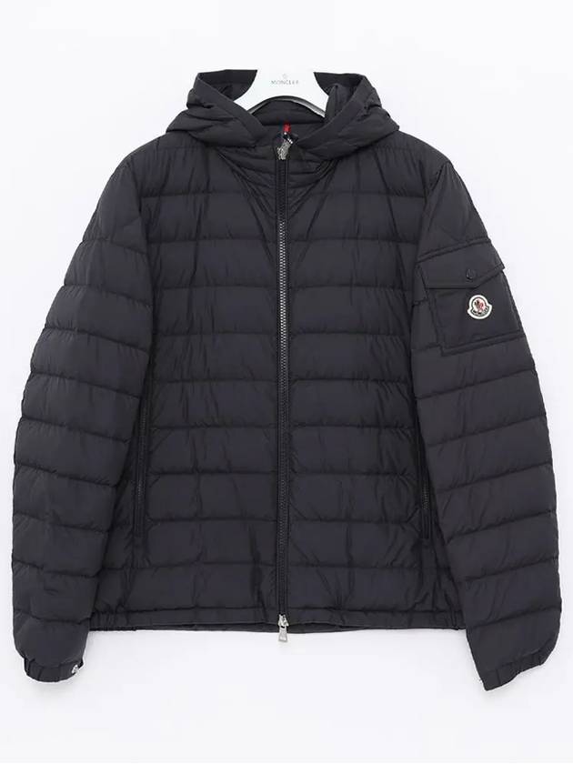 Galion patch logo hooded padded men s jacket 1A00132 549SK 779 - MONCLER - BALAAN 2