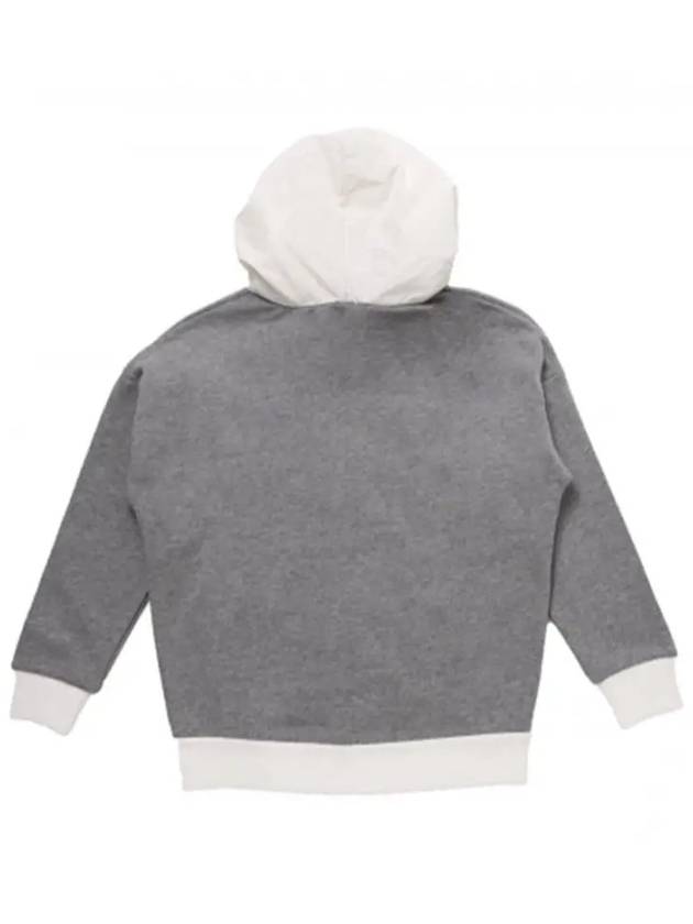 White Gray Kids Hooded Sweatshirt 8G73010 809B3 986 - MONCLER - BALAAN 3