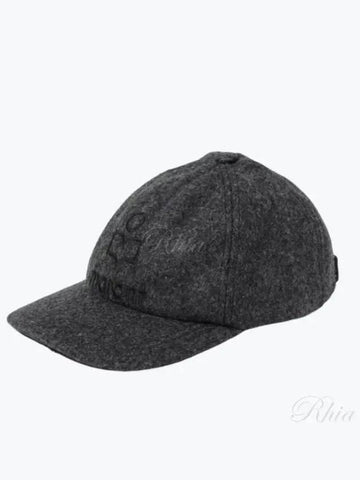 Logo embroidered wool cap 23HCQ001XFBA4C02A 02GY - ISABEL MARANT - BALAAN 1