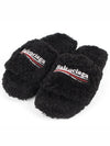 Wave logo furry slide 40 255 260 - BALENCIAGA - BALAAN 1