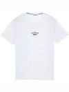 Archive Logo Round Short Sleeve T-Shirt White - STONE ISLAND - BALAAN 4