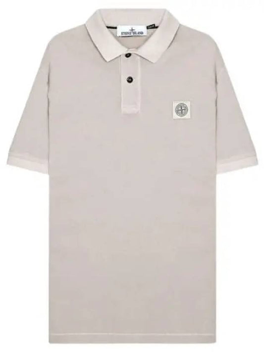 Pigment Dye Logo Patch Polo T Shirt Men s Collar - STONE ISLAND - BALAAN 1