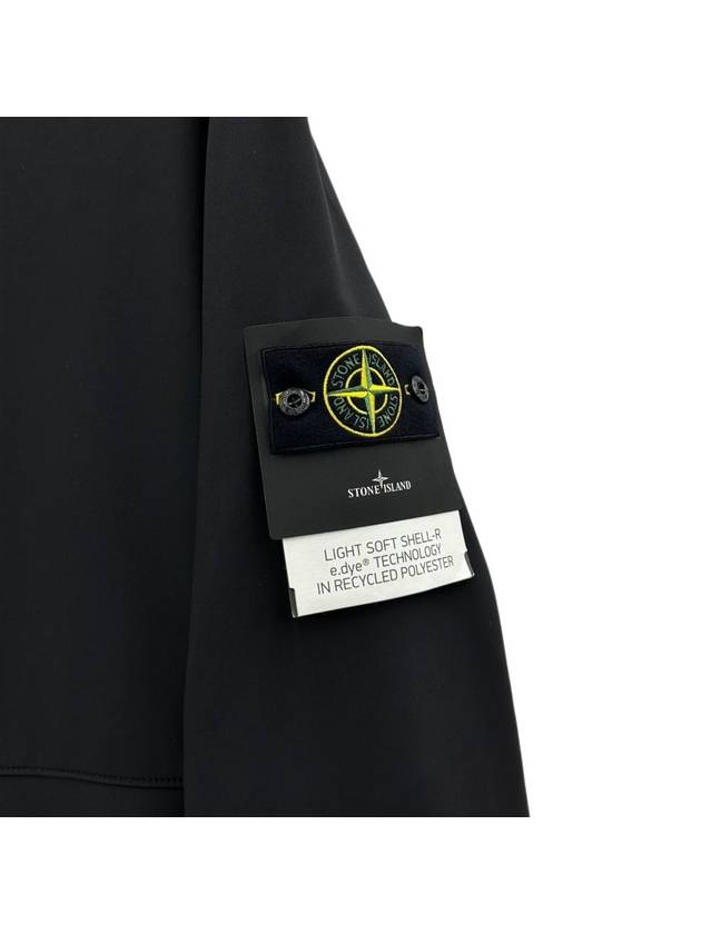 Logo Light Soft Shell Jacket Black - STONE ISLAND - BALAAN 5