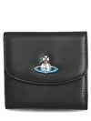 ORB Logo Half Wallet Black - VIVIENNE WESTWOOD - BALAAN 2