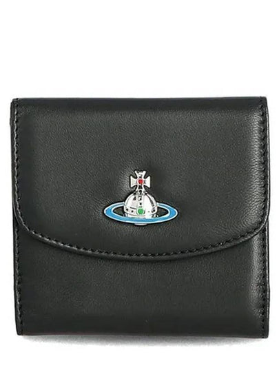 ORB Logo Half Wallet Black - VIVIENNE WESTWOOD - BALAAN 2