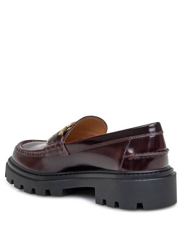 Women's Kate Metal Chain Leather Loafer Brown - TOD'S - BALAAN 4