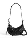 Le Cagole XS Lambskin Shoulder Bag Black - BALENCIAGA - BALAAN 2