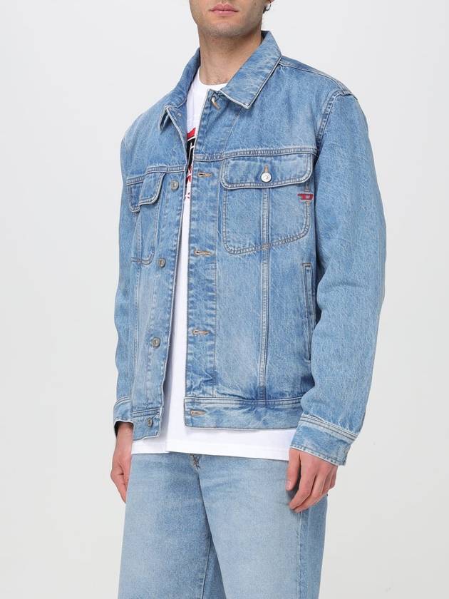 Cotton Denim Jacket Blue - DIESEL - BALAAN 2