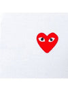 Red Heart Wappen Polo Shirt P1 T006 5 White - COMME DES GARCONS - BALAAN 6