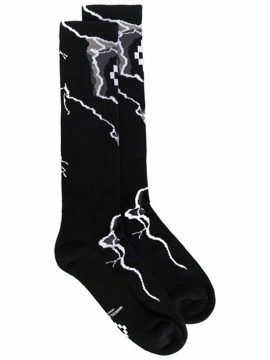TELGO socks black - MARCELO BURLON - BALAAN 1