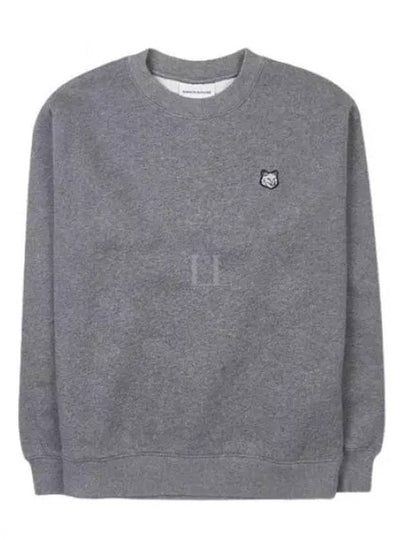 Women's Bold Fox Head Patch Comfort Sweatshirt Medium Grey Melange - MAISON KITSUNE - BALAAN 2