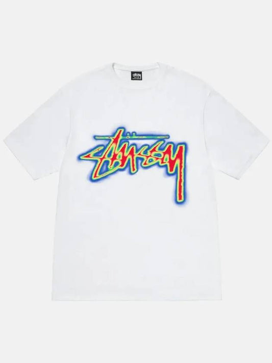 Thermal Stock Short Sleeve T-Shirt White 1905023 - STUSSY - BALAAN 1