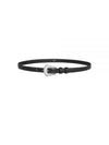 Metal Buckle Leather Belt Black - CELINE - BALAAN 2