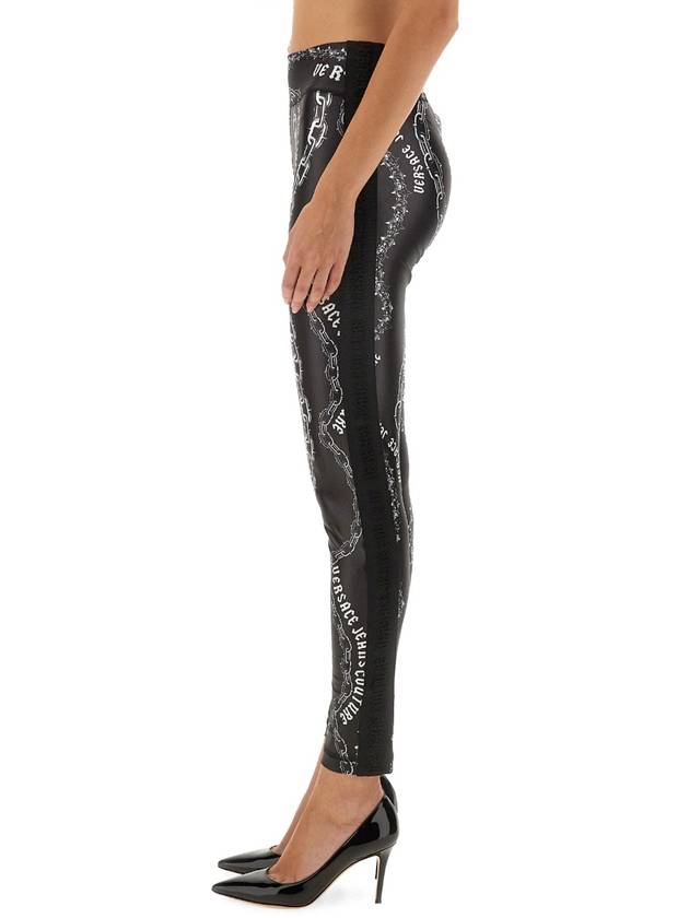 LEGGINGS WITH LOGO - VERSACE - BALAAN 4