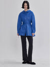 Signature Coated Cotton Shirt Blue - LIE - BALAAN 6