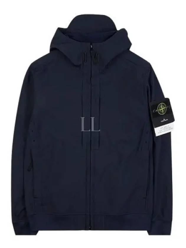 Soft Shell RE Dye Technology Hooded Jacket Navy - STONE ISLAND - BALAAN 2