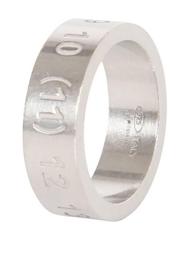 Numerical Logo Engraved Ring Silver - MAISON MARGIELA - BALAAN 4