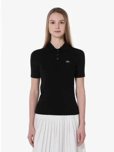 Women s cable short sleeve polo t shirt sweater PF497E 54G 031 Domestic product GQ2N24020887668 - LACOSTE - BALAAN 1