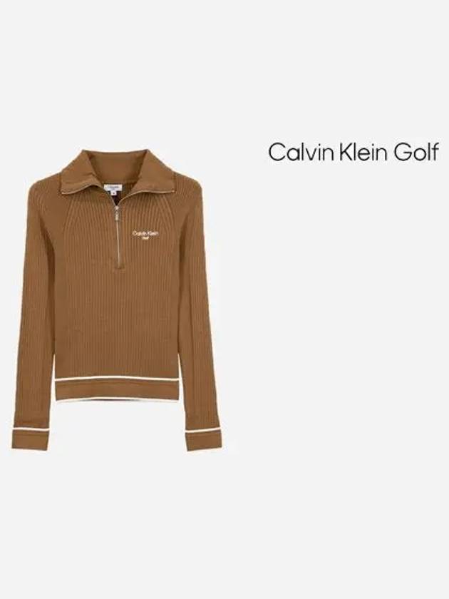 Women s half zip up knit sweater CA2SW240513 - CALVIN KLEIN GOLF - BALAAN 7