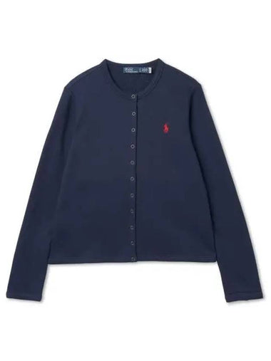 30 points paid W French terry cardigan Newport Navy - POLO RALPH LAUREN - BALAAN 1