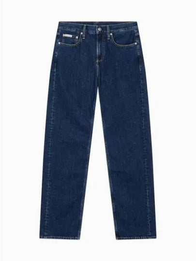 Jeans 90s Straight Fit Denim Jeans Dark Blue - CALVIN KLEIN - BALAAN 2