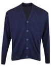 Lucas Merino Wool Knit Cardigan Navy - J.LINDEBERG - BALAAN 2