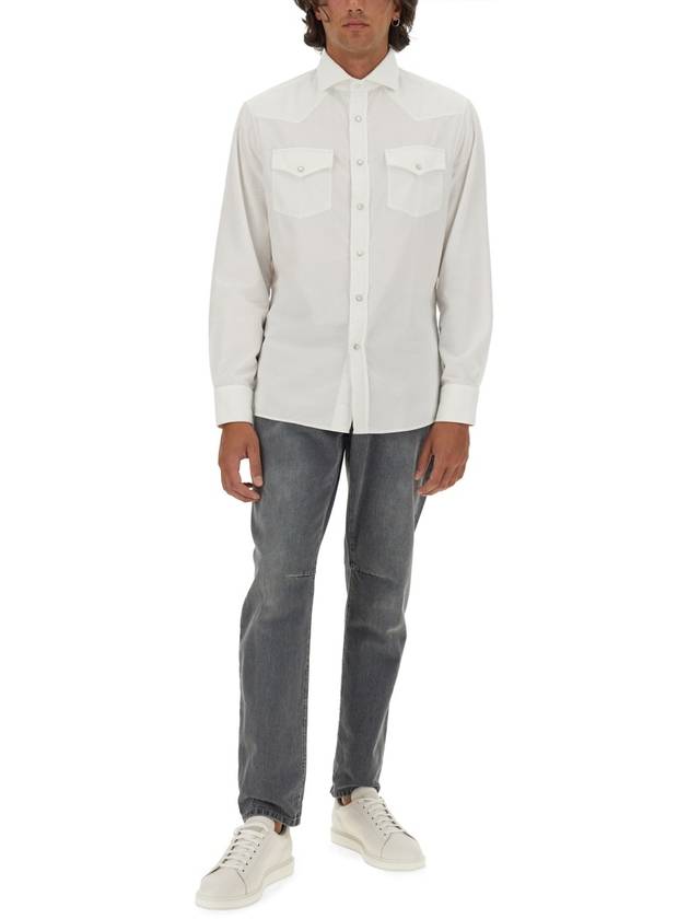 COTTON SHIRT - BRUNELLO CUCINELLI - BALAAN 2