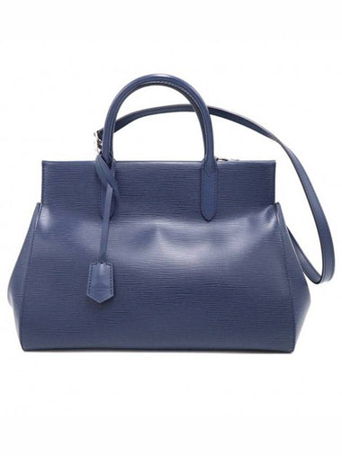 Women s Louis Vuitton M94612 Blue Epi Marley MM 2WAY gt bag Gangbuk used luxury goods - LOUIS VUITTON - BALAAN 1