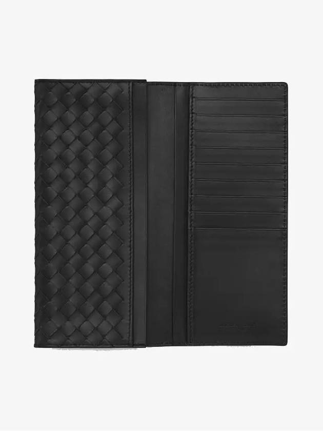 Intrecciato Continental Long Wallet Black - BOTTEGA VENETA - BALAAN 4