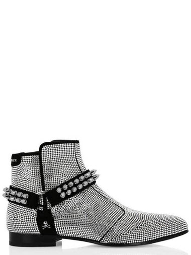 Philipp Plein Studded Low Flat Ankle Boots, Brand Size 43 ( US Size 10 ) - PHILIPP PLEIN - BALAAN 1