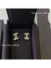 Women s Classic CC Logo Crystal Stud Earrings Silver - CHANEL - BALAAN 3