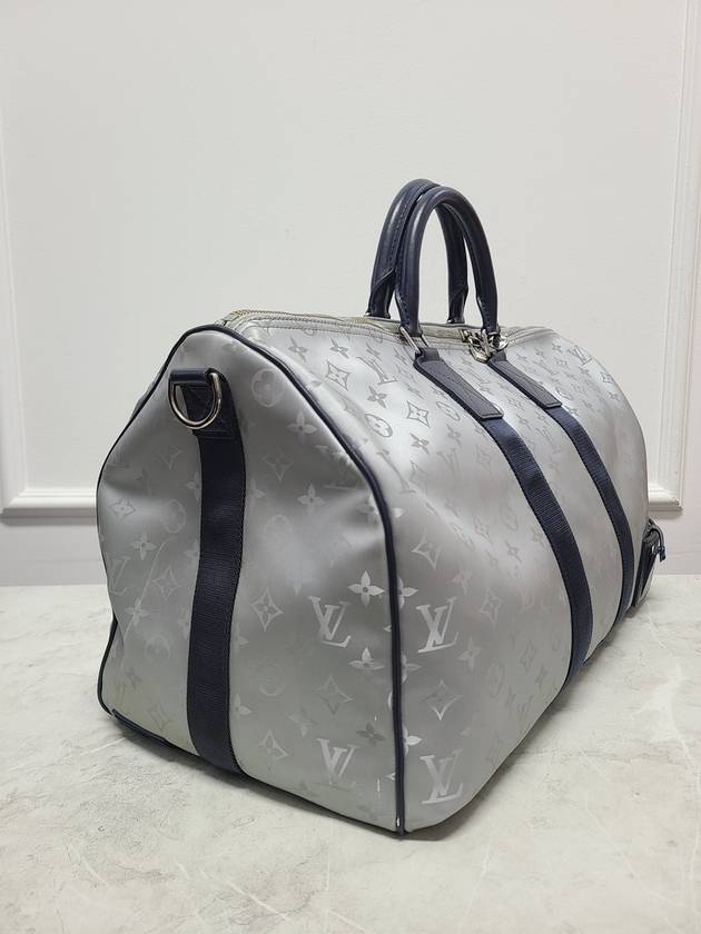 Kim Jones Monogram Metallic Bandouli re Keepall 50 - LOUIS VUITTON - BALAAN 3