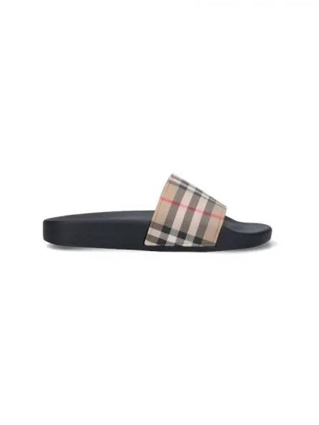 Check Furley Slippers Beige - BURBERRY - BALAAN 2