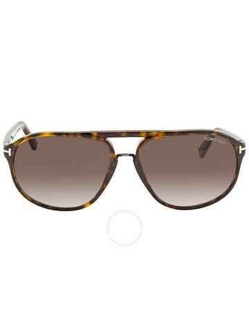 Tom Ford Jacob Smoke Gradient Pilot Men's Sunglasses FT0447 52B 60 - TOM FORD - BALAAN 1