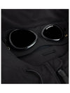 Shell R Goggle Hooded Jacket Black - CP COMPANY - BALAAN 9