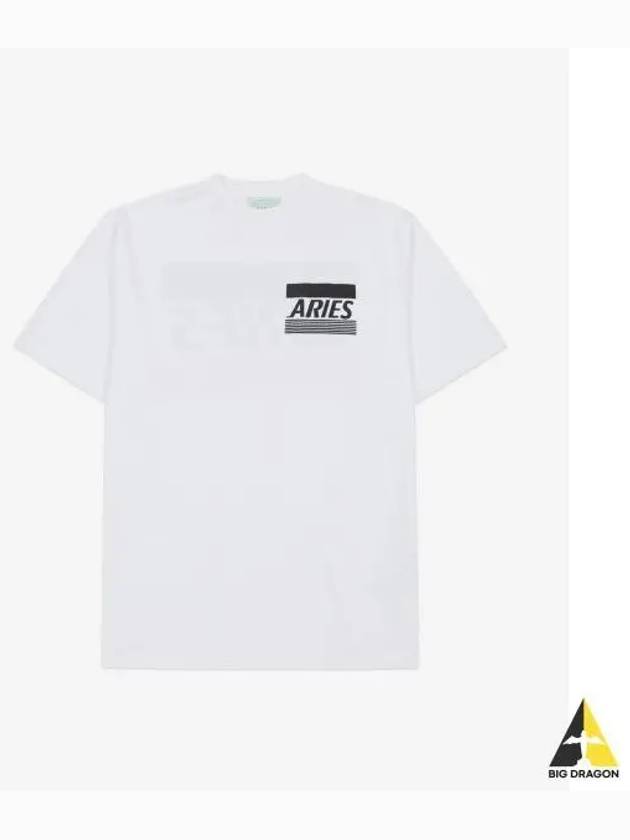 Credit Card SS Short Sleeve T Shirt White STAR60014WHT - ARIES - BALAAN 1