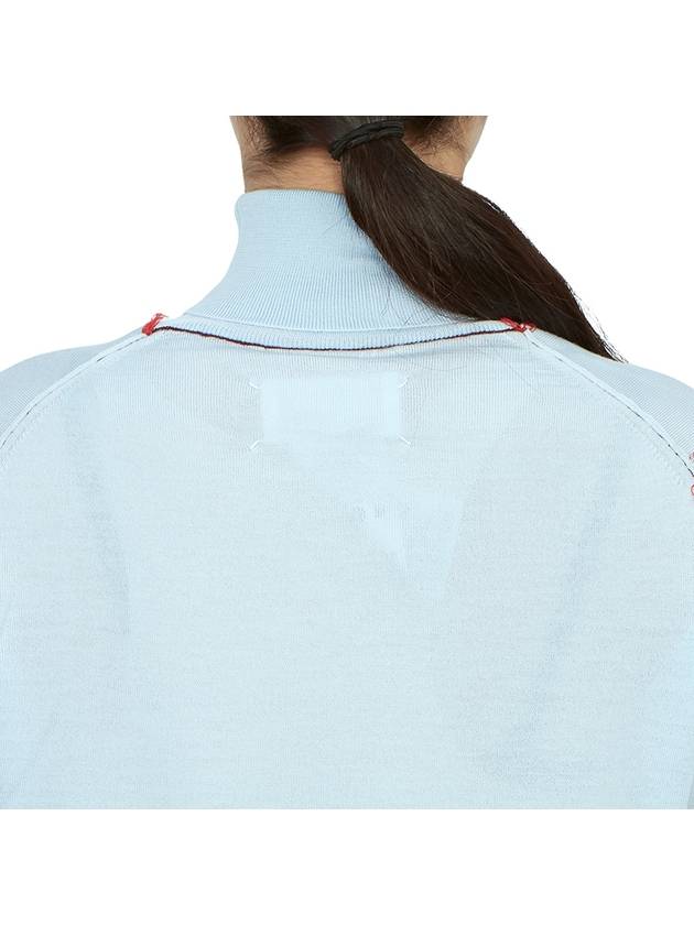 Women's Work In Progress Turtleneck Pale Blue - MAISON MARGIELA - BALAAN 8